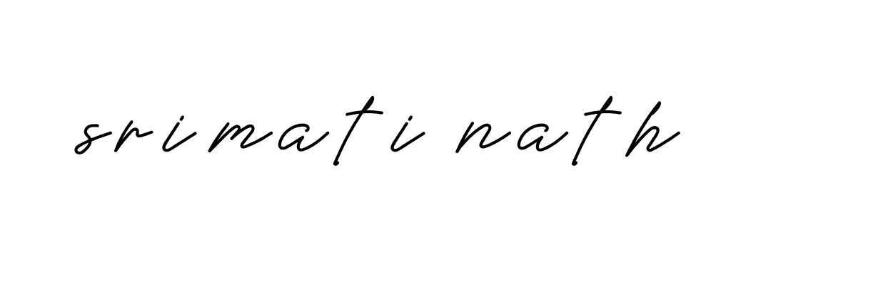 Signature of srimati-nath