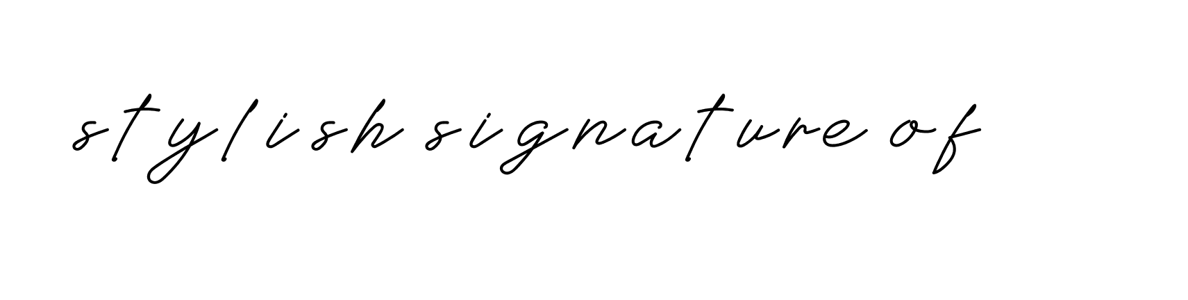 Signature of stylish-signature-of