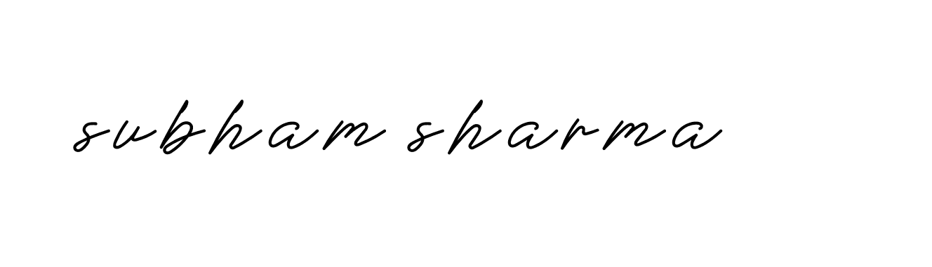 Signature of subham-sharma