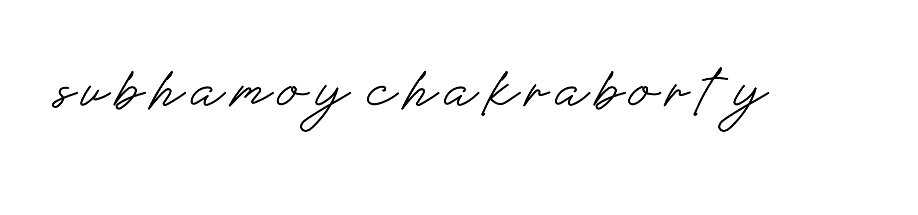 Signature of subhamoy-chakraborty