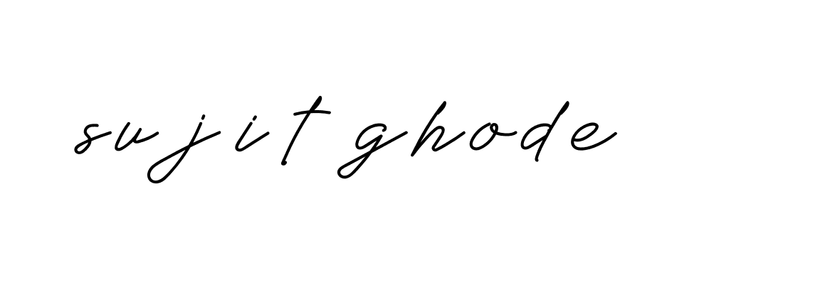 Signature of sujit-ghode