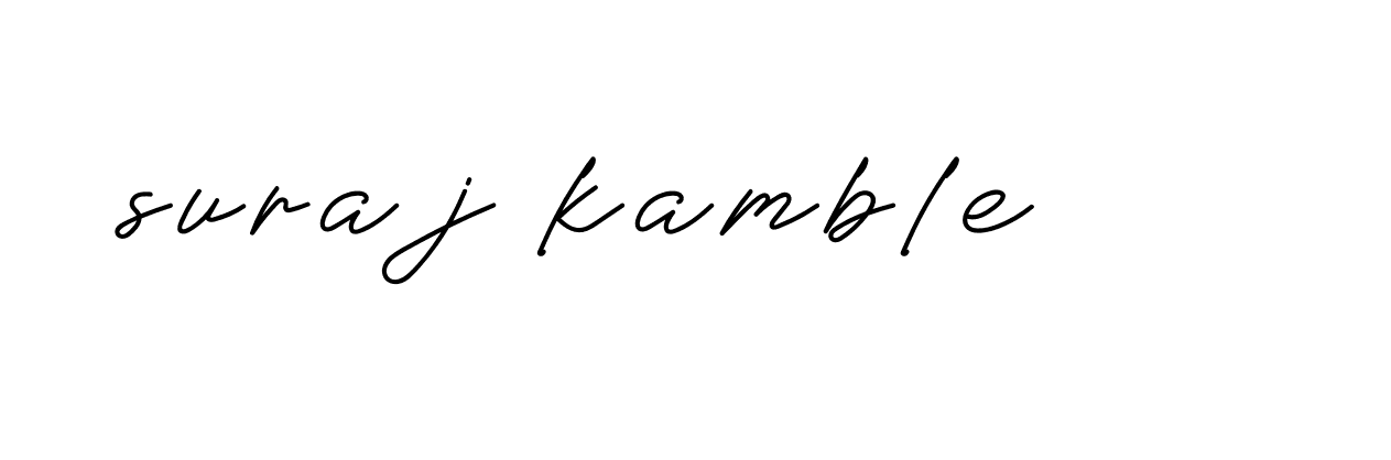 Signature of suraj-kamble-