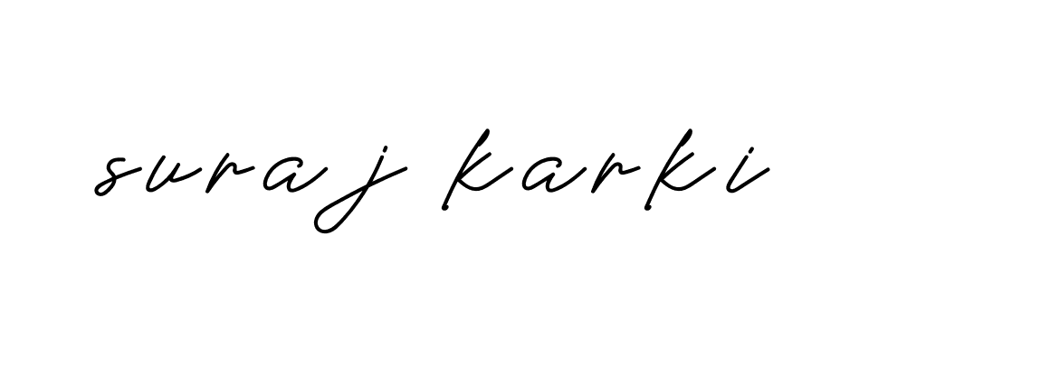 Signature of suraj-karki