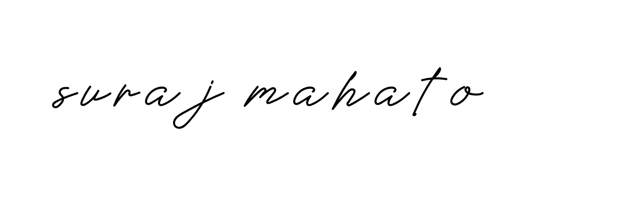 Signature of suraj-mahato