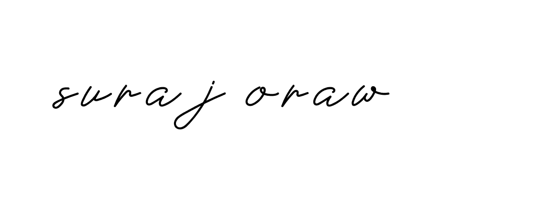 Signature of suraj-oraw