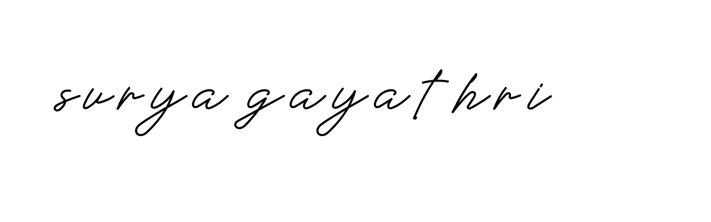 Signature of surya-gayathri