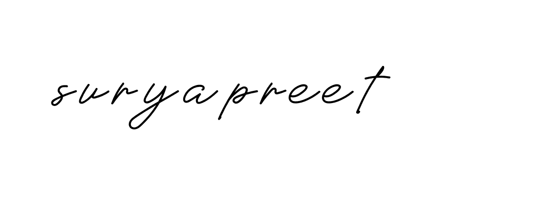 Signature of suryapreet