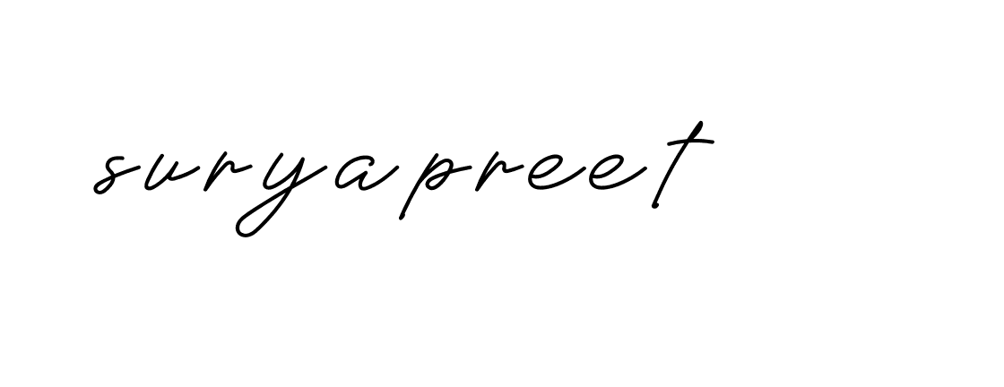 Signature of suryapreet-