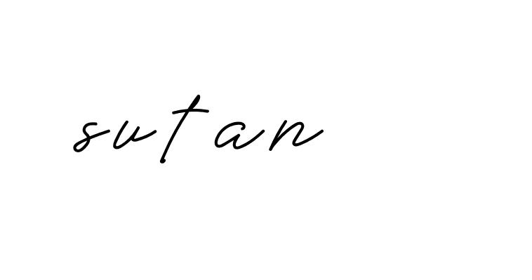 Signature of sutan