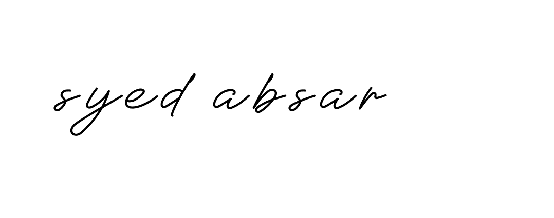 Signature of syed-absar-