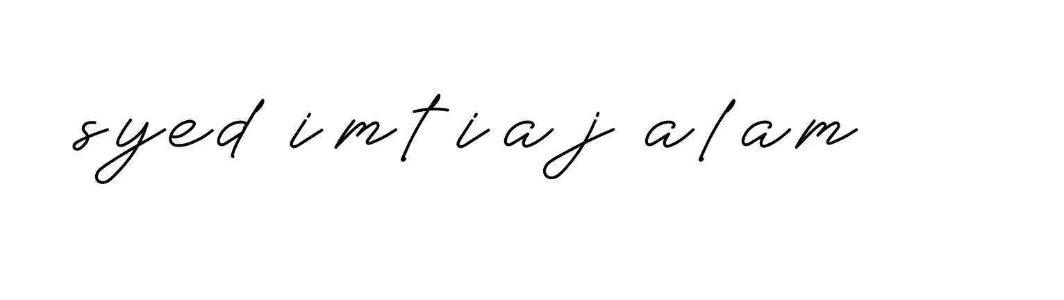 Signature of syed-imtiaj-alam