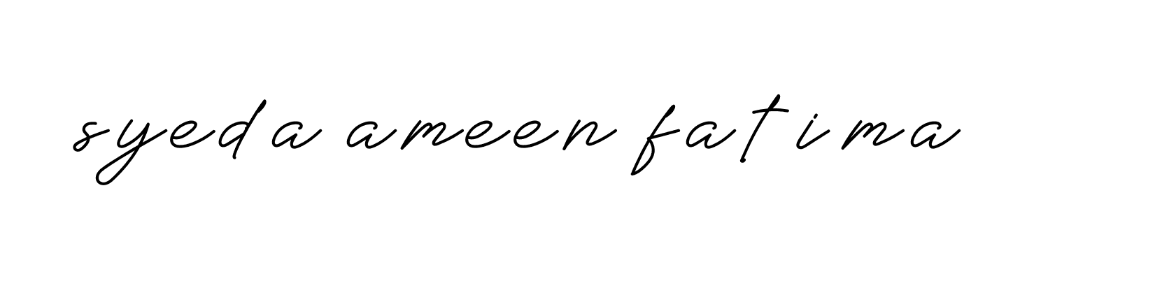 Signature of syeda-ameen-fatima