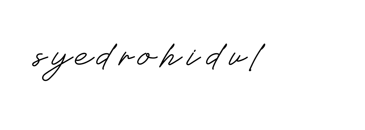 Signature of syedrohidul-