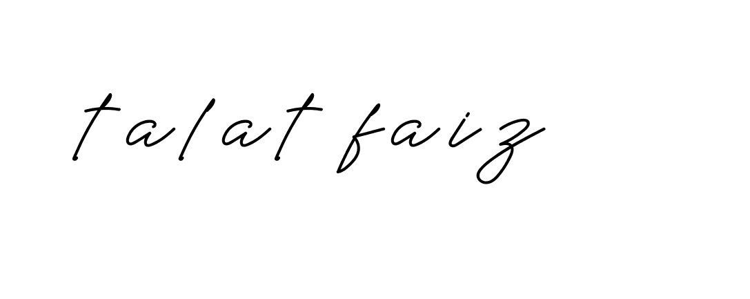 Signature of talat-faiz