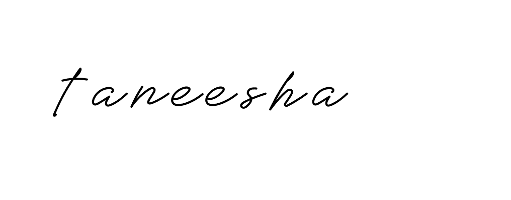 Signature of taneesha-