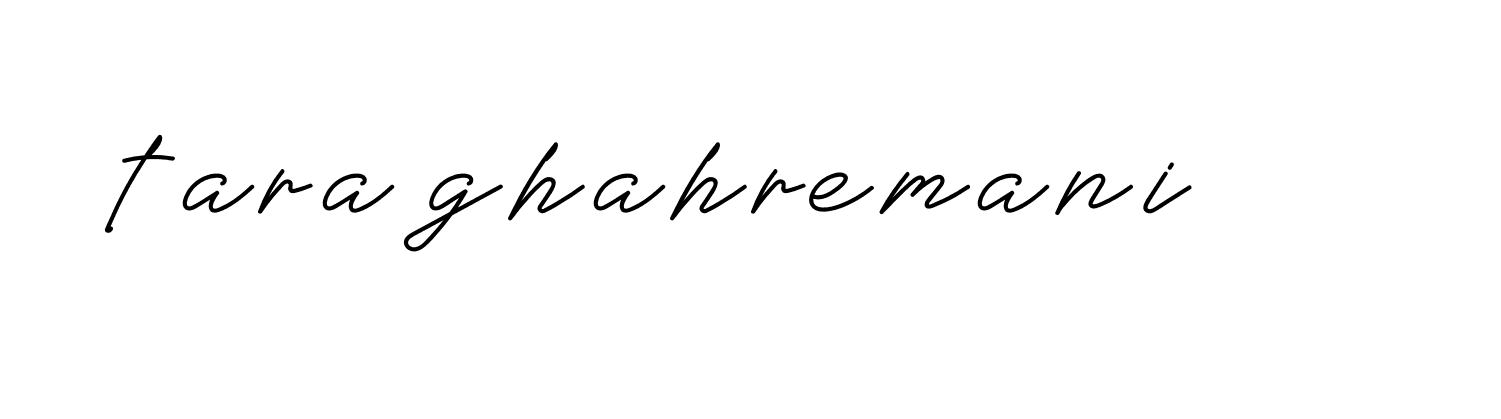 Signature of tara-ghahremani