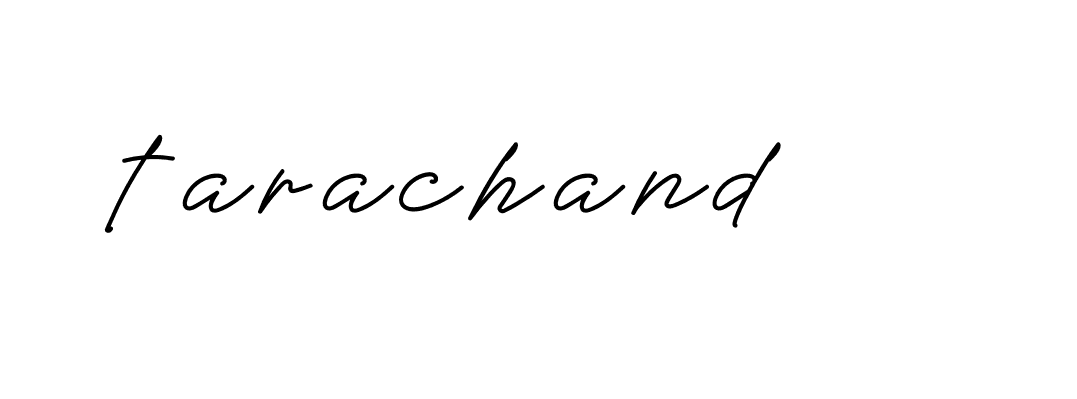 Signature of tarachand