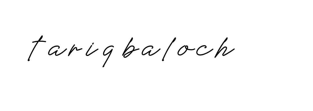 Signature of tariq-baloch