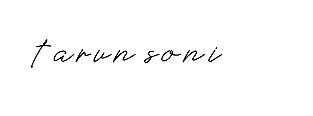 Signature of tarun-soni