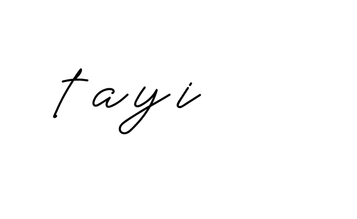 Signature of tayi