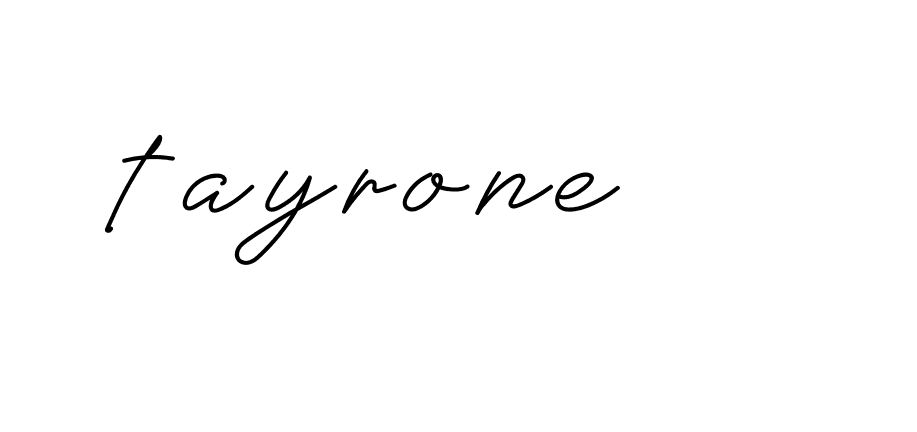 Signature of tayrone