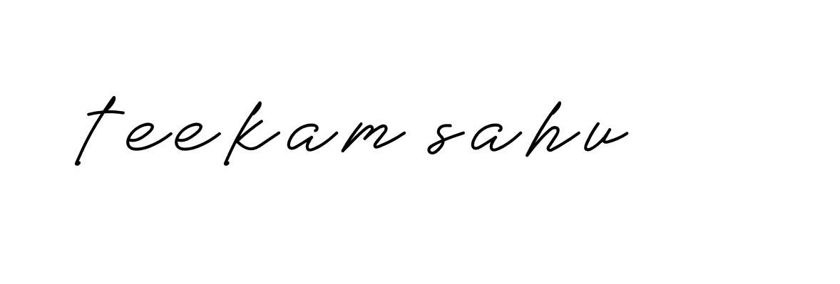 Signature of teekam-sahu