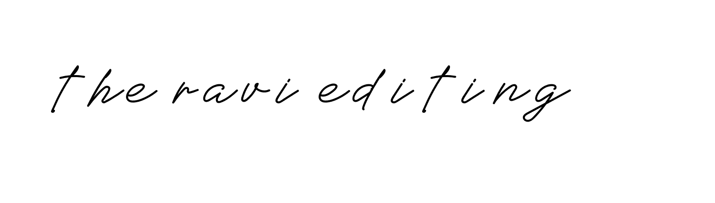 Signature of the-ravi-editing