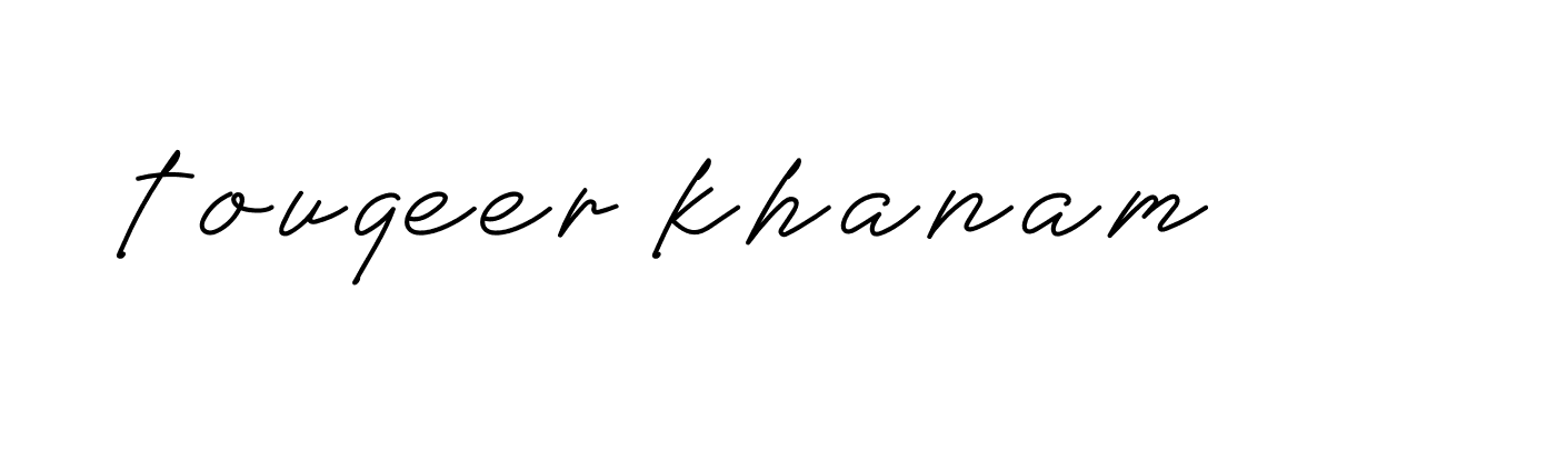 Signature of touqeer-khanam-