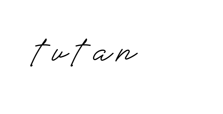 Signature of tutan