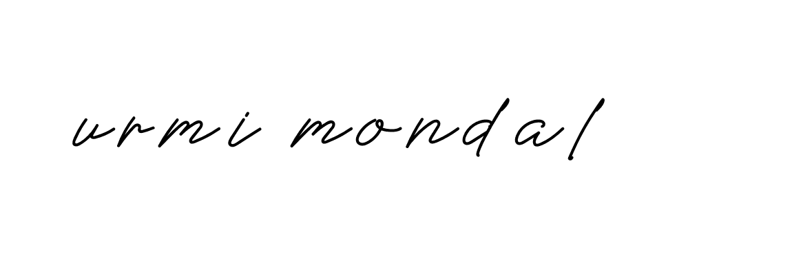 Signature of urmi-mondal