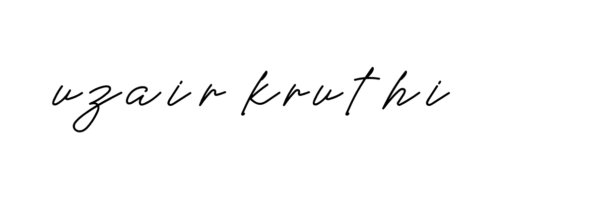 Signature of uzair-kruthi