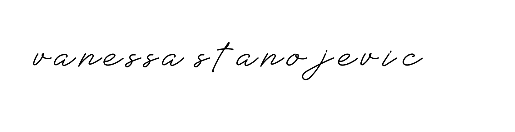 Signature of vanessa-stanojevic