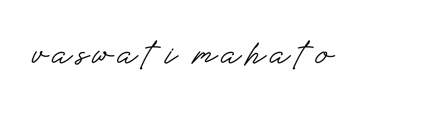 Signature of vaswati-mahato