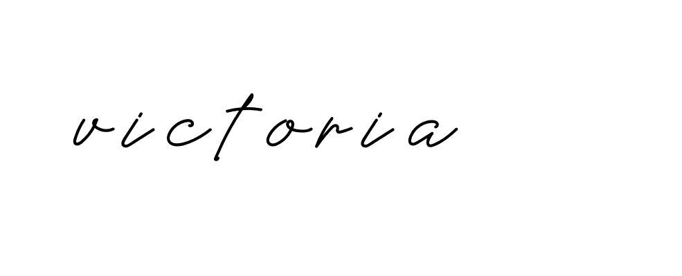 Signature of victoria-