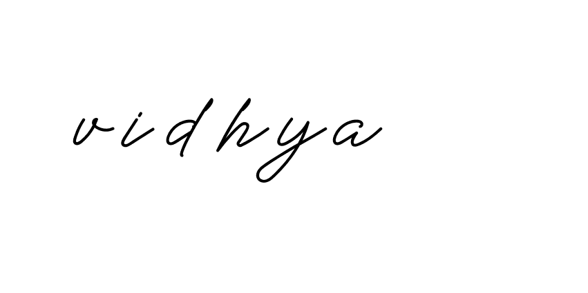 Signature of vidhya