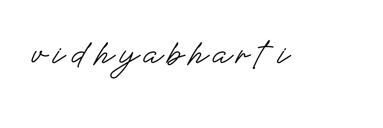 Signature of vidhyabharti