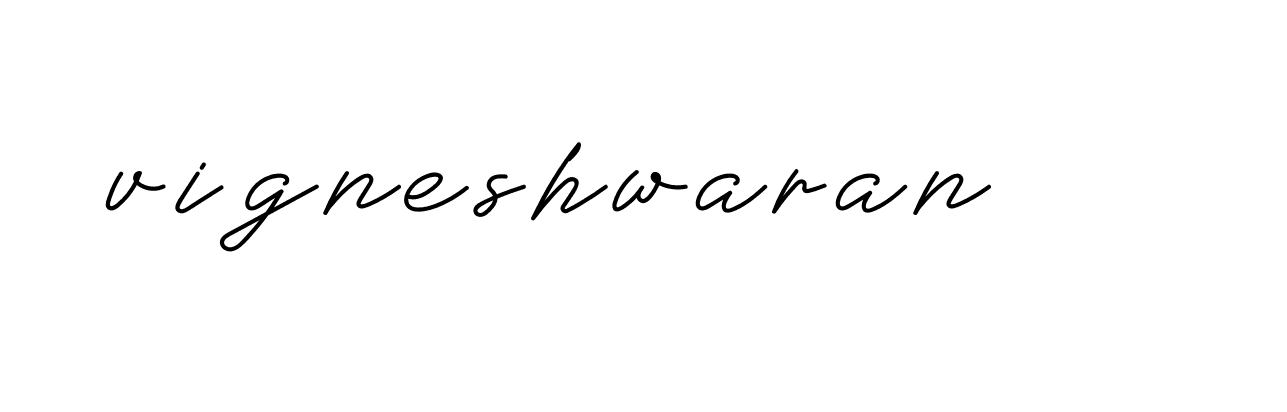 Signature of vigneshwaran