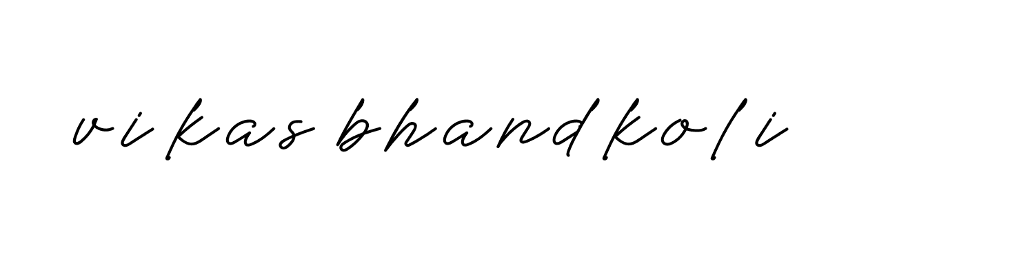 Signature of vikas-bhandkoli-