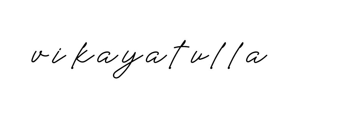 Signature of vikayatulla-