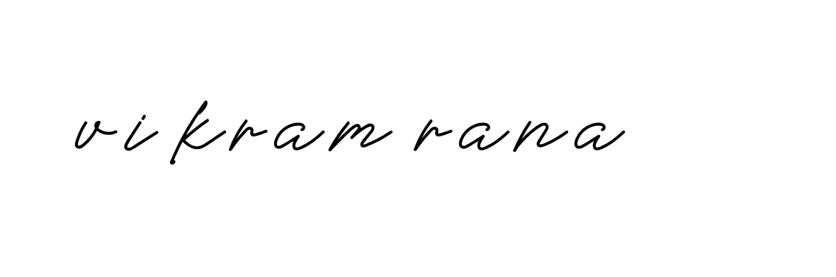 Signature of vikram-rana