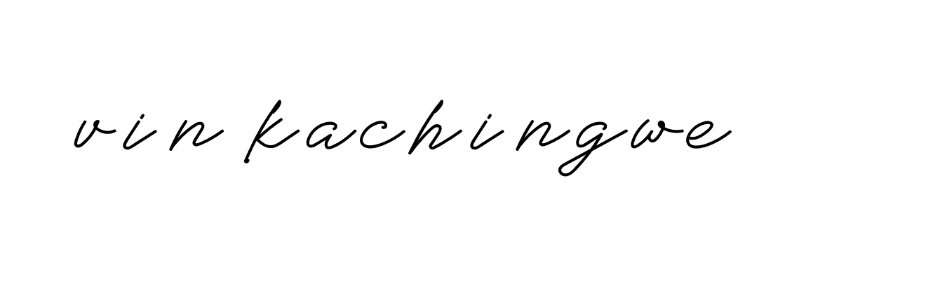 Signature of vin-kachingwe