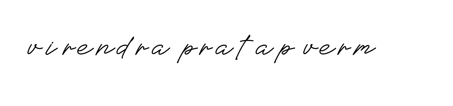 Signature of virendra-pratap-verm