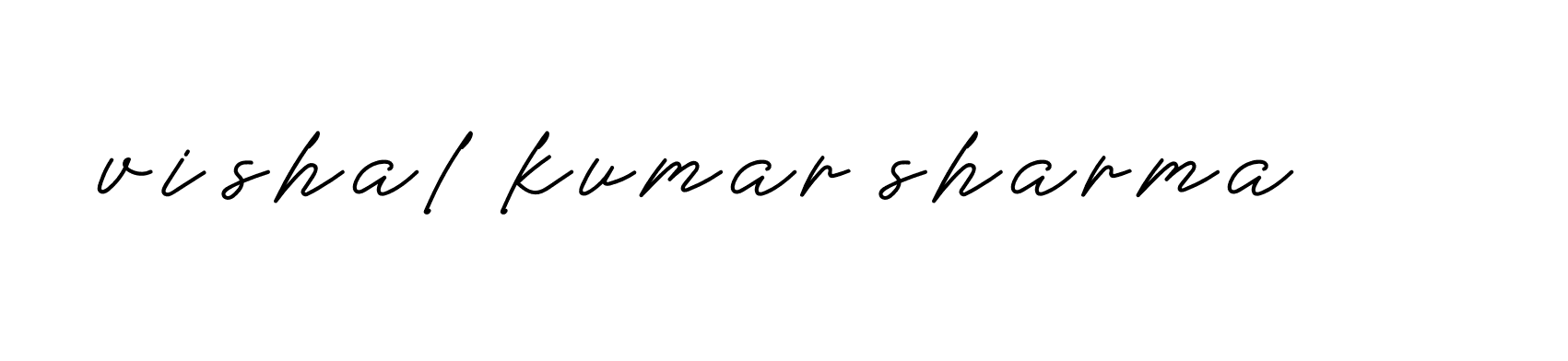 Signature of vishal-kumar-sharma