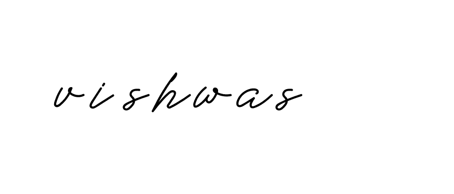 Signature of vishwas