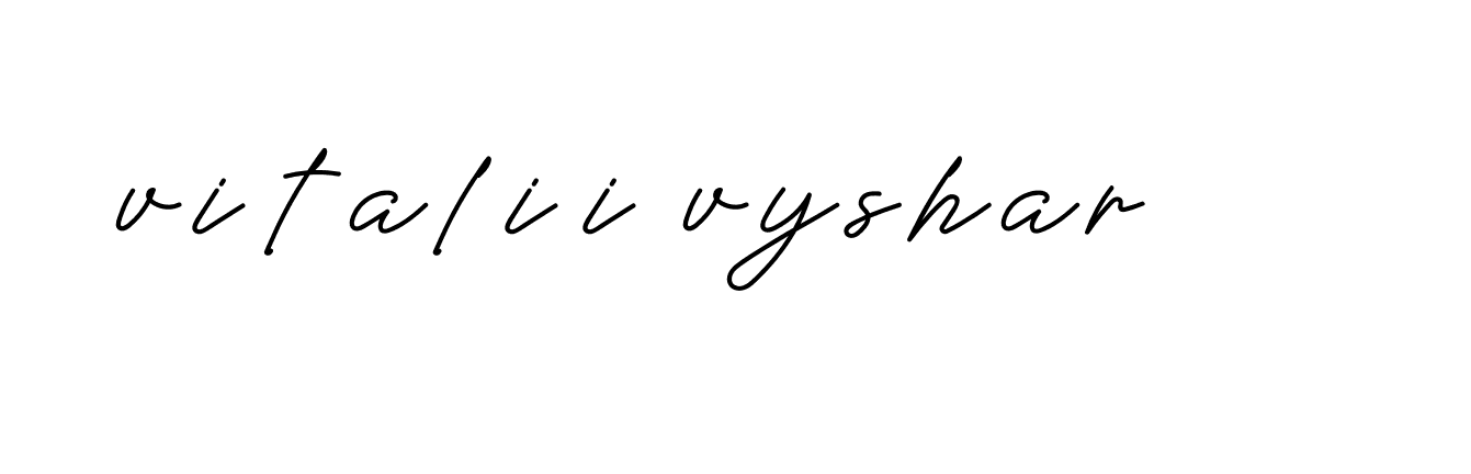 Signature of vitalii-vyshar