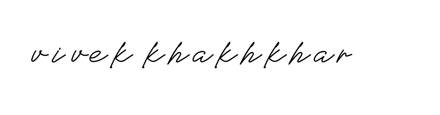 Signature of vivek-khakhkhar