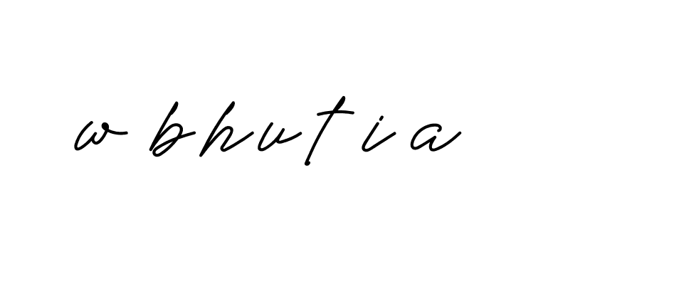 Signature of w-bhutia