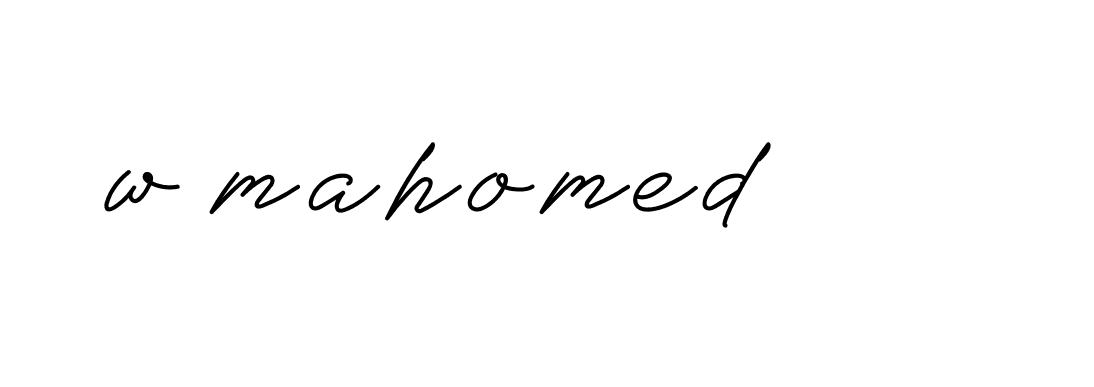 Signature of w-mahomed-