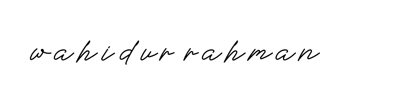 Signature of wahidur-rahman