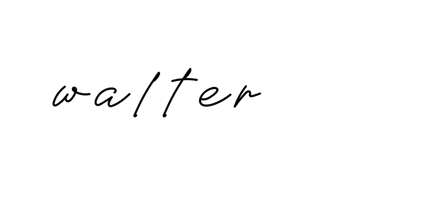 Signature of walter-